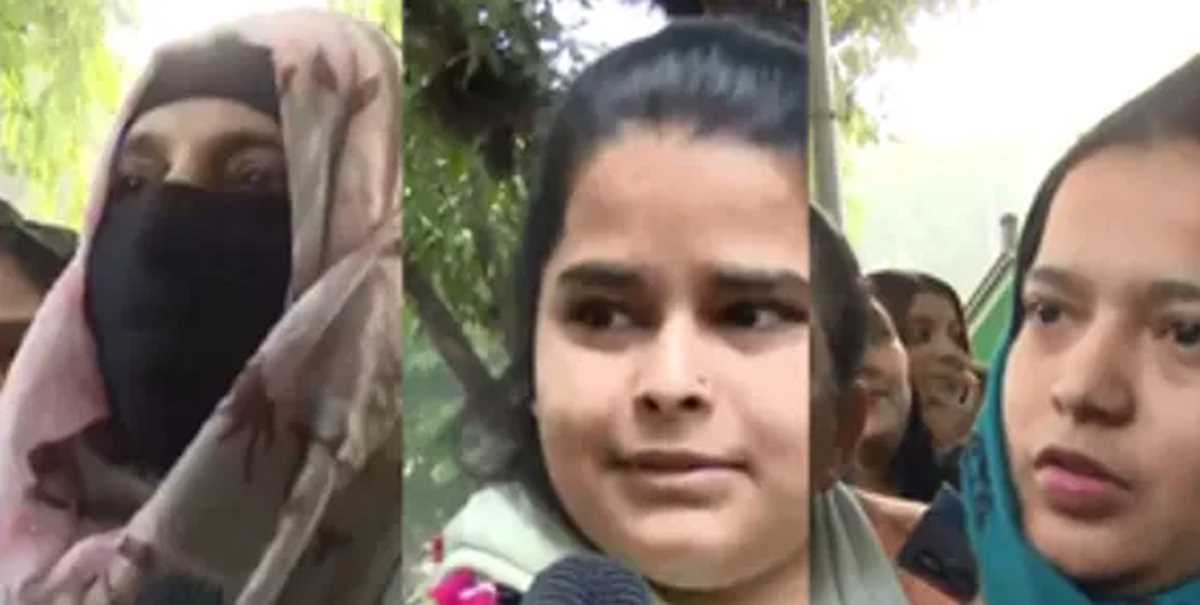 भाजपा नेता प्रवेश वर्मा से सहायता राशि लेने बड़ी संख्या में पहुंचीं महिलाएं